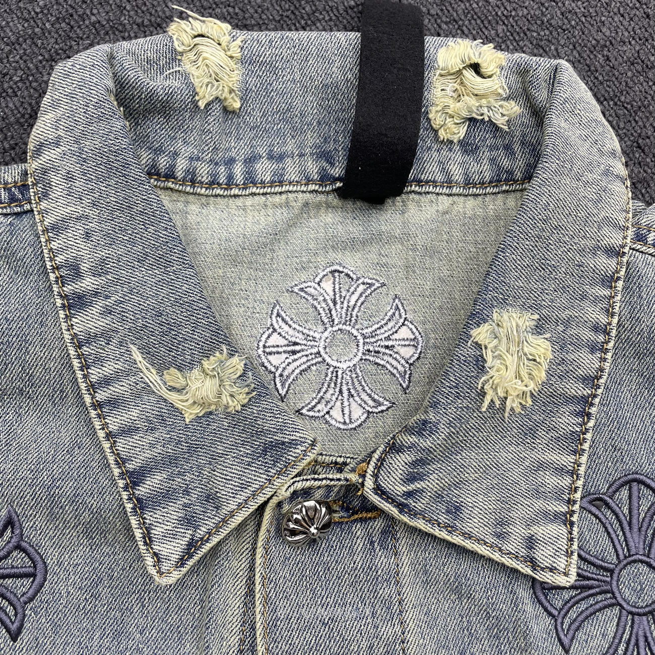 Chrome Hearts Patch Cross Denim (6) - newkick.vip